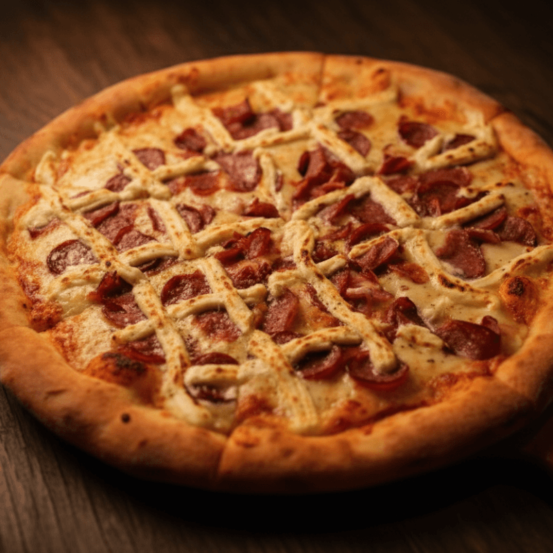 Kielbasa & Cream Cheese Pizza