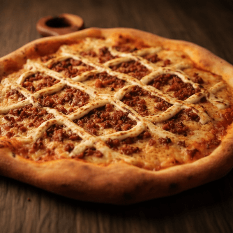 Chicken, Cream Cheese & Bacon Pizza