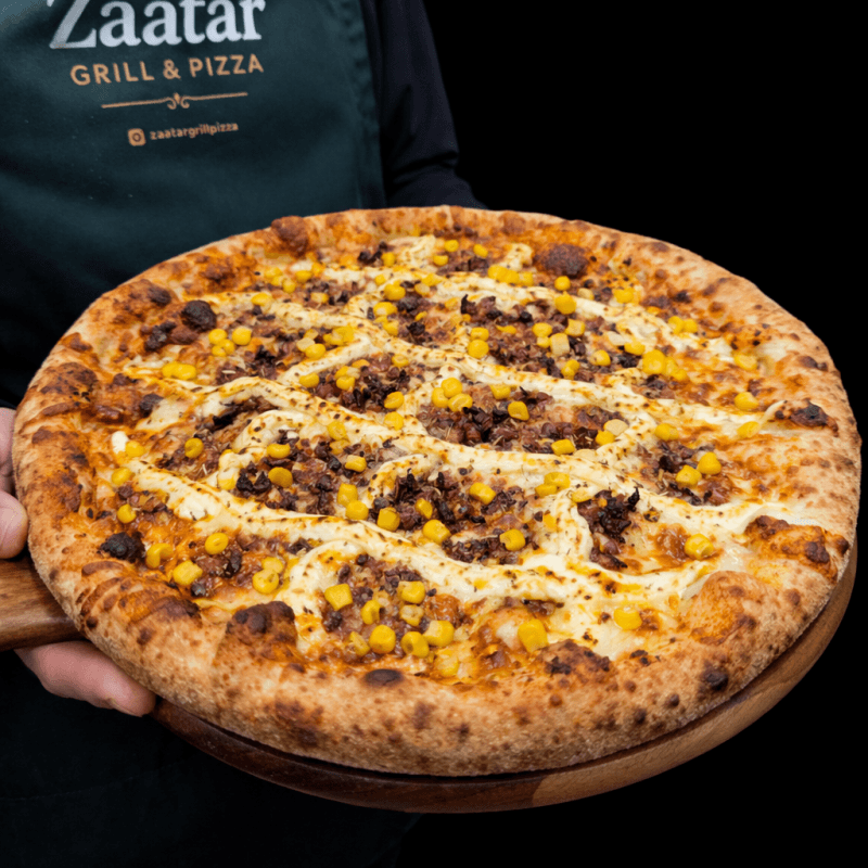Bacon, Corn & Cream Cheese Pizza