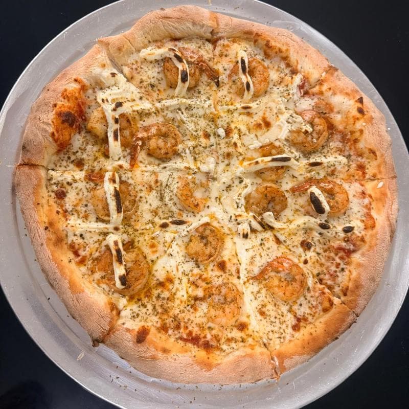 Shrimp & Cream Cheese Pizza