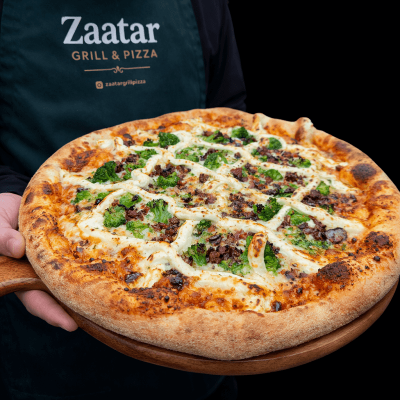 Broccoli, Bacon & Cream Cheese Pizza