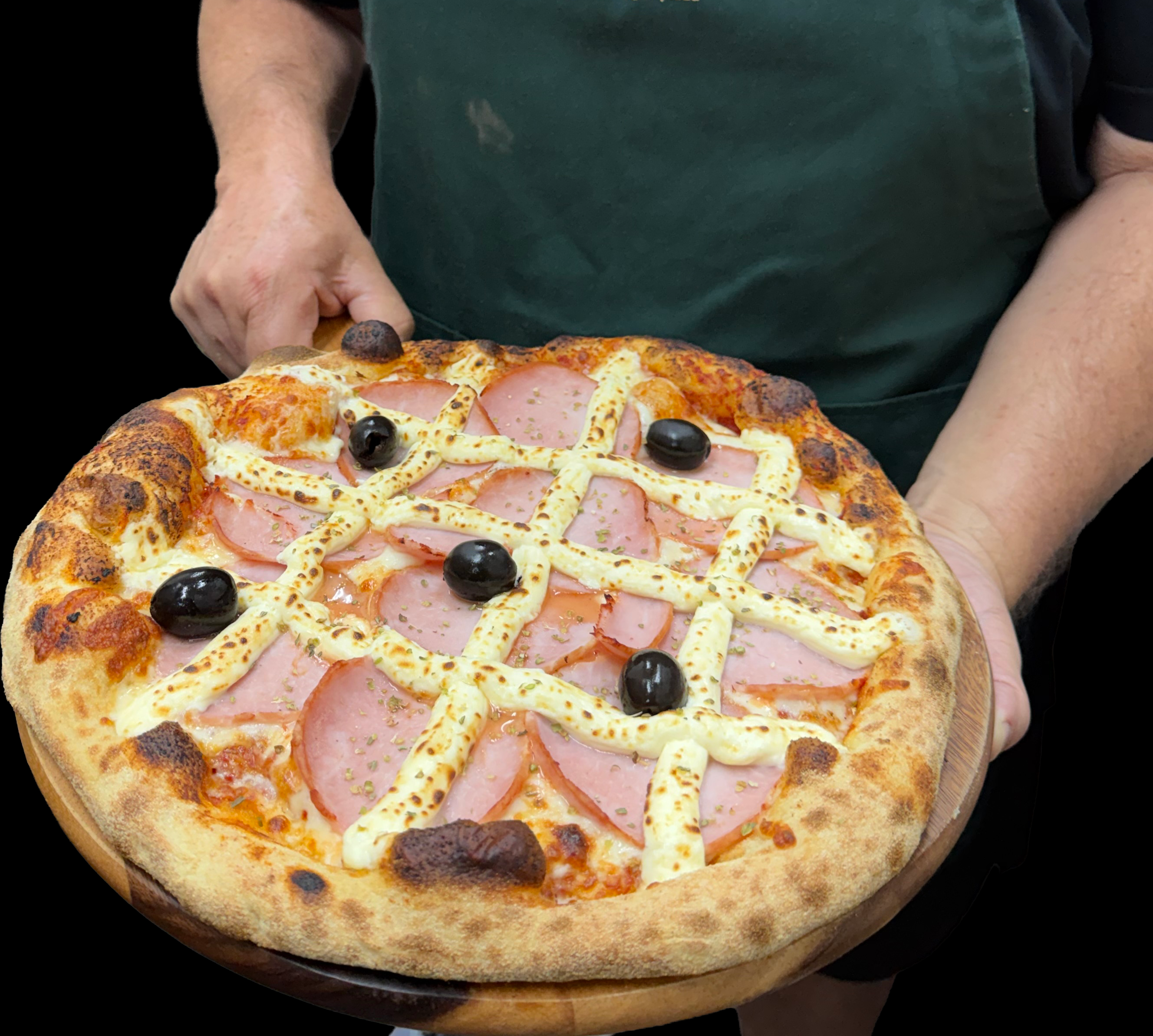 Canadian Bacon & Cream Cheese Pizza